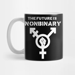 The Future is Nonbinary (White) Mug